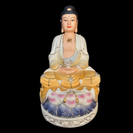  	Tượng Phật A Di Đà Sứ Màu Cam, Tím Cao 30cm
