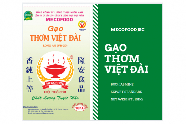 Gạo dẻo Việt Đài Mecofood Long An