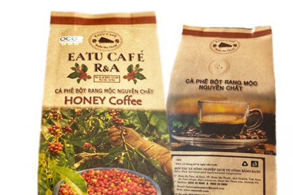 Cà phê bột rang mộc nguyên chất EA TU CAFÉ R&A (HONEY COFFEE)