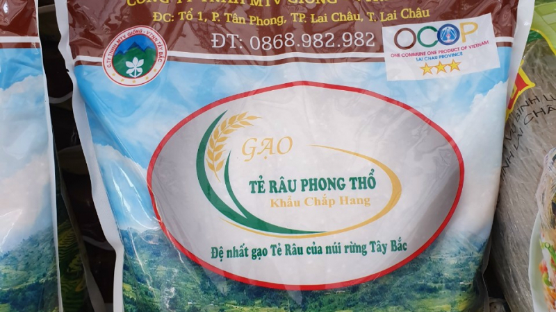 Gạo tẻ râu Phong Thổ, túi 05kg
