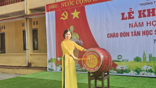 Hào hứng chào đón năm học mới tại ngôi trường mang tên người anh hùng áo vải Lương Văn Nắm