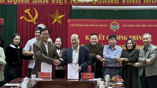 Ký kết phối hợp giữa Hội Nông dân tỉnh Hà Giang và Hội Nông dân tỉnh Hậu Giang