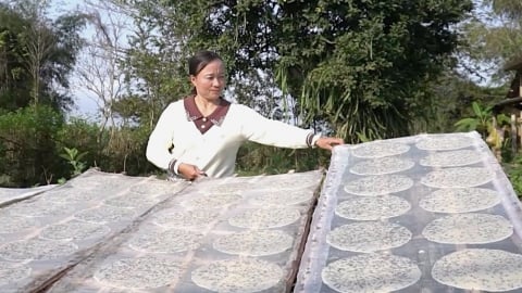 Bí quyết làm ra thứ bánh 'cứ bẻ là gãy', giúp nữ nông dân lãi 200 triệu đồng