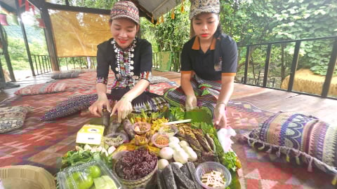 Mô hình du lịch cộng đồng của cô gái người Bru - Vân Kiều với ẩm thực cá khe, nếp than giữa lòng đại ngàn Trường Sơn