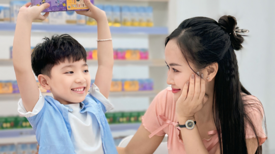 Mẹ an tâm để bé tự chọn thức uống yêu thích với TH true JUICE milk MISTORI 