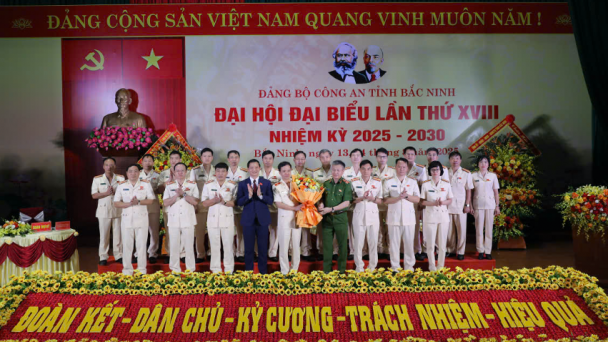 Đại hội Đảng bộ Công an tỉnh Bắc Ninh lần thứ XVIII: Vững vàng thế trận an ninh, kiến tạo phát triển bền vững