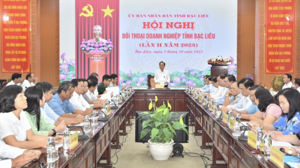 Bạc Liêu: Chủ tịch UBND tỉnh đối thoại với doanh nghiệp