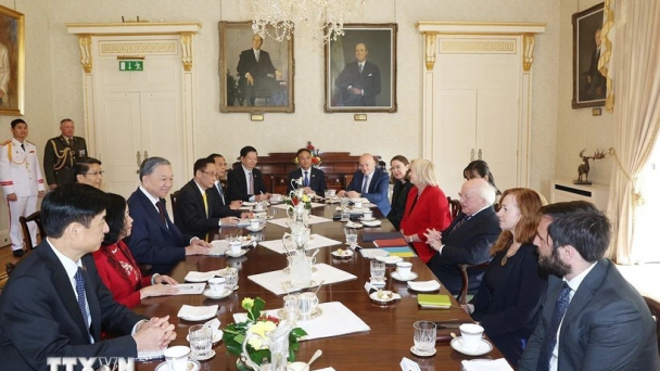 Tổng Bí thư, Chủ tịch nước Tô Lâm hội đàm với Tổng thống Ireland Michael Higgins