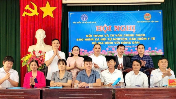 Thanh Hóa: Đối thoại và tư vấn chính sách bảo hiểm xã hội tự nguyện, bảo hiểm y tế cho nông dân