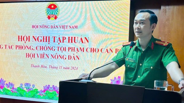 Thanh Hoá: Tập huấn nghiệp vụ phòng, chống tội phạm cho cán bộ, hội viên nông dân
