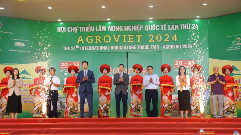 Gần 300 gian hàng tham gia Hội chợ AgroViet 2024