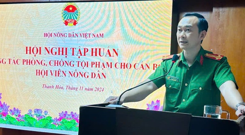 Thanh Hoá: Tập huấn nghiệp vụ phòng, chống tội phạm cho cán bộ, hội viên nông dân