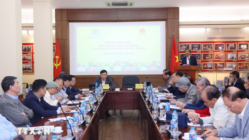 Phân cấp, phân quyền tốt giúp tinh giản biên chế, tinh gọn tổ chức bộ máy 