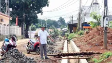 Công trình chậm tiến độ, tiềm ẩn nguy cơ mất an toàn