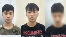 Thanh thiếu niên mang hung khí gây rối trật tự công cộng tại Hà Nội