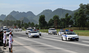 Dàn xe bọc thép, xe chống bạo loạn của Bộ Công an tham gia diễu binh, diễu hành