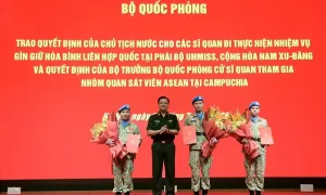 Việt Nam lần đầu tiên có sĩ quan giữ vị trí cấp cao tại phái bộ GGHB