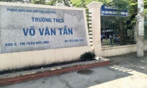 Long An: Đơn vị nào thi công trường THCS Võ Văn Tần?