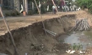 An Giang: Hơn 14 tỷ gia cố sạt lở tuyến đường Đông Rạch Giá - Long Xuyên