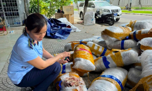 Đà Nẵng: Phát hiện 700 kg mực khô vô chủ trên vỉa hè