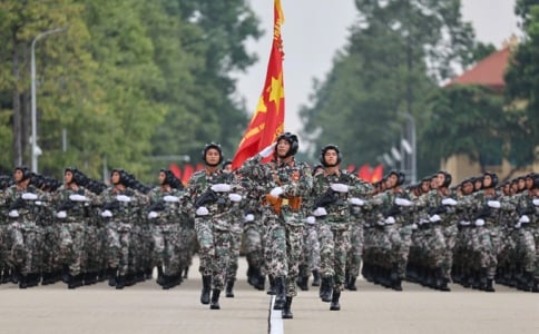 Cập nhật: Không khí náo nức trước giờ tổng hợp luyện diễu binh, diễu hành lần 1 A80