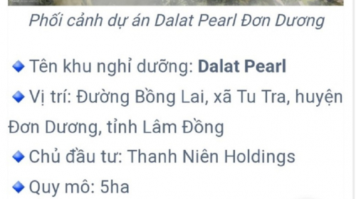 Công an TP. Hồ Chí Minh đề nghị cung cấp thông tin Dự án “Khu biệt thự nghỉ dưỡng Đà Lạt Pearl”