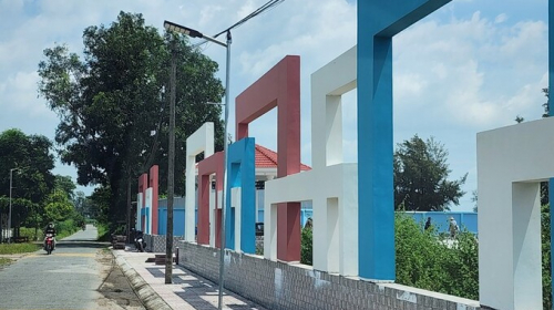 Trà Vinh: Cận cảnh dự án xây dựng công viên xã Trường Long Hòa