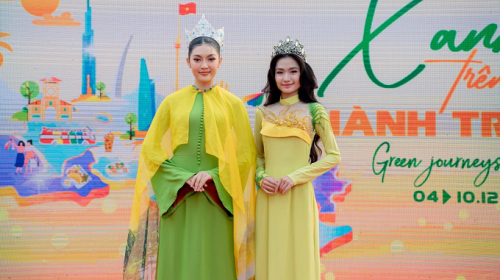 Hoa hậu Môi trường Thế giới Nguyễn Thanh Hà chia sẻ thông điệp với mùa du lịch xanh của TP.HCM