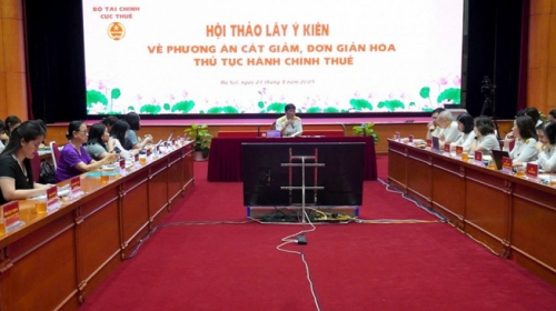 Ngành thuế rà soát toàn diện 219 thủ tục hành chính thuế để cắt giảm, đơn giản hóa
