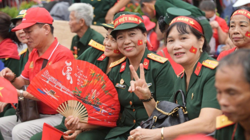 Cựu chiến binh dâng trào niềm tự hào khi xem tổng duyệt diễu binh, diễu hành