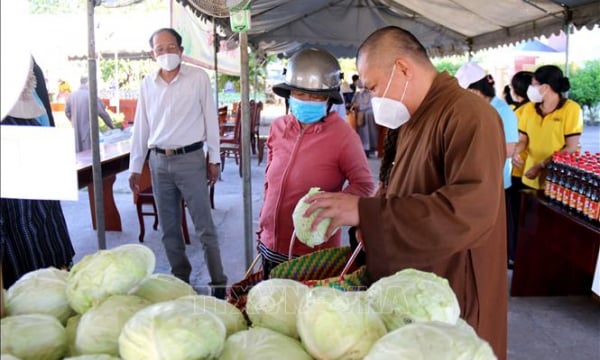 Bình Thuận tổ chức phiên chợ 0 đồng hỗ trợ người dân có hoàn cảnh khó khăn