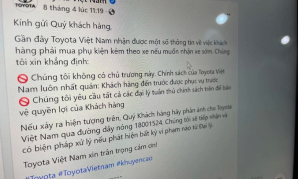 Toyota Việt Nam khẳng định không bán xe 'bia kèm lạc' - khách nói 'không lạc, chắc chỉ kèm đậu lướt và nem chua'