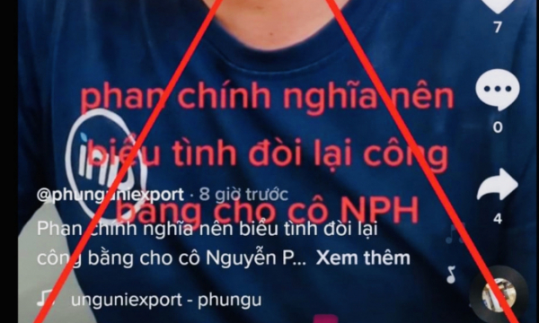 Bình Dương: Xử phạt 'fan chính nghĩa' kêu gọi biểu tình ủng hộ bà Nguyễn Phương Hằng