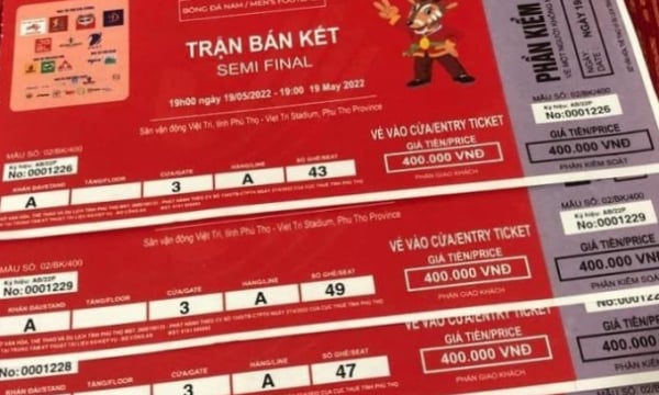 Vé 'chợ đen' trận bán kết U23 Việt Nam tại SEA Games 31 tăng giá gấp 10 lần