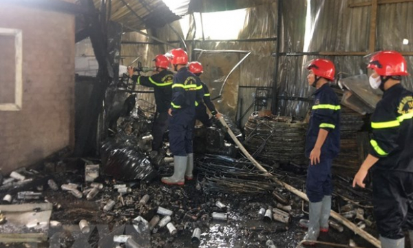 Bình Phước: Cháy cơ sở sang chiết gas, 2 vợ chồng bị bỏng nặng