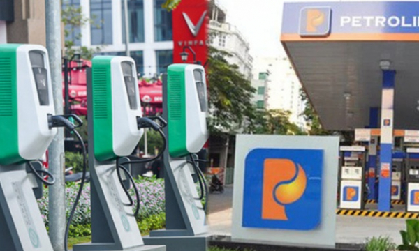VinFast chính thức bắt tay với Petrolimex, lắp trạm sạc xe điện tại các cây xăng
