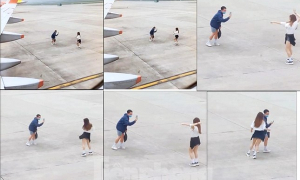 Cục Hàng không vào cuộc xác minh clip 2 bạn trẻ đứng nhảy múa giữa sân bay