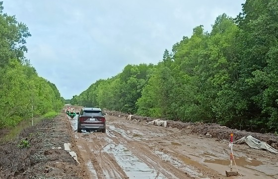 Xử phạt nhà thầu thi công chống ngập đường về Mũi Cà Mau 12 triệu đồng