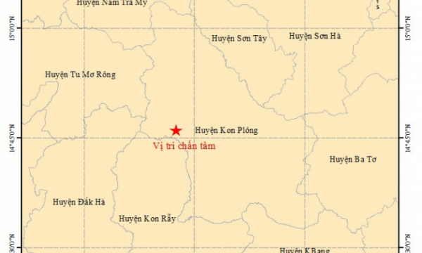 Kon Tum: Xảy ra trận động đất 4,7 độ Richter, mạnh nhất từ trước đến nay