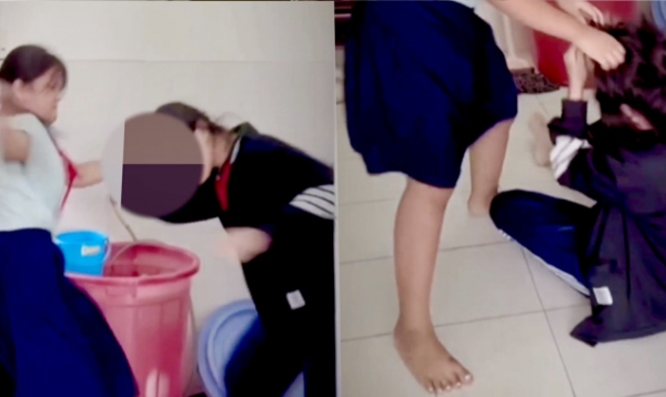 TP.HCM: Nữ sinh lớp 8 bị bạn học đánh đập dã man trong nhà vệ sinh