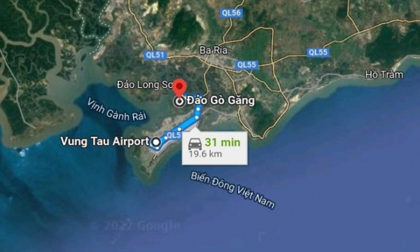 Bà Rịa - Vũng Tàu muốn xây sân bay lưỡng dụng ở đảo Gò Găng