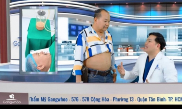 Bệnh viện thẩm mỹ GangWhoo quảng cáo hút mỡ bụng 'chảy như nước máy'