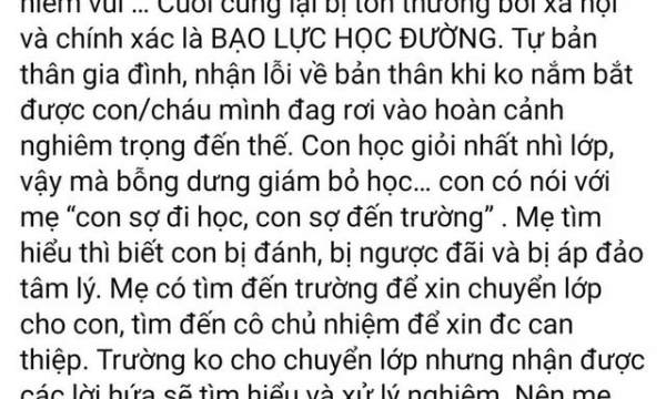 Nữ sinh lớp 10 trường chuyên ở Nghệ An tự tử, đang xác minh nghi vấn do bạo lực học đường