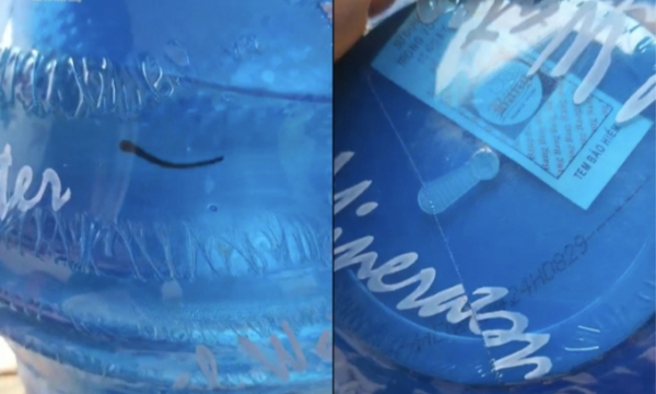 Kinh hãi đỉa ngoe nguẩy trong bình nước ở trường mầm non ở Quảng Bình