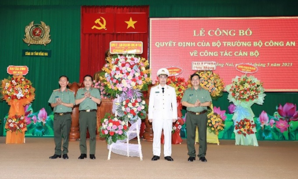 Thượng tá Nguyễn Mạnh Toàn làm phó giám đốc Công an tỉnh Đồng Nai