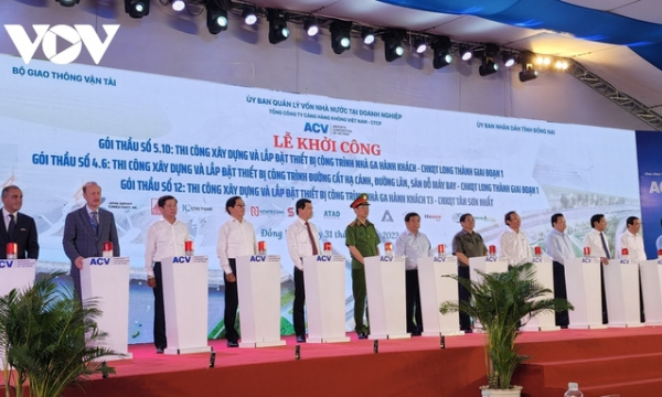  Thủ tướng phát lệnh khởi công 3 gói thầu sân bay Long Thành và Tân Sơn Nhất
