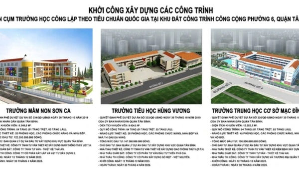 Quận Tân Bình khởi công xây dựng cụm trường học tại khu đất công cộng phường 6