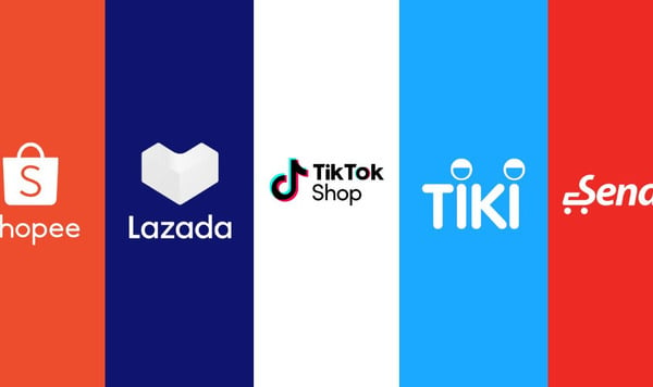 Shopee, Tiki, Lazada, TikTok Shop và Sendo đạt hơn 232.000 tỉ đồng doanh thu trong 2023
