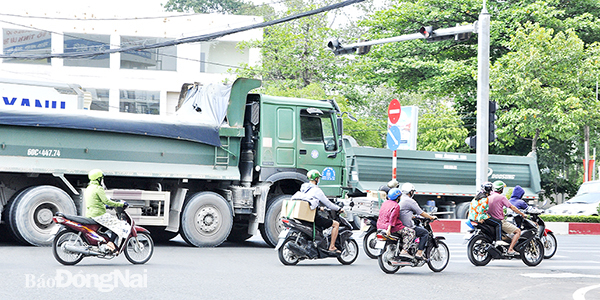 Đồng Nai: Cấm xe trọng tải lớn lưu thông giờ cao điểm