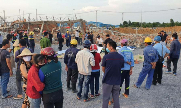 Sập công trình xây dựng ở Đồng Nai, 10 người chết, nhiều người bị vùi lấp